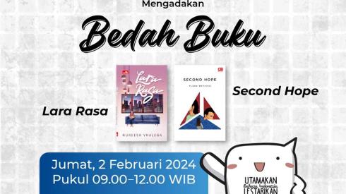 Bedah Buku Lara Rasa dan Second Hope: Potret Kesehatan Mental Generasi Milenial dalam Karya Novel