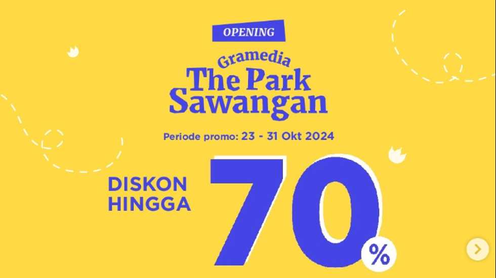 Jelajahi Berbagai Promo dan Kegiatan Menarik di Grand Opening Gramedia The Park Sawangan Depok