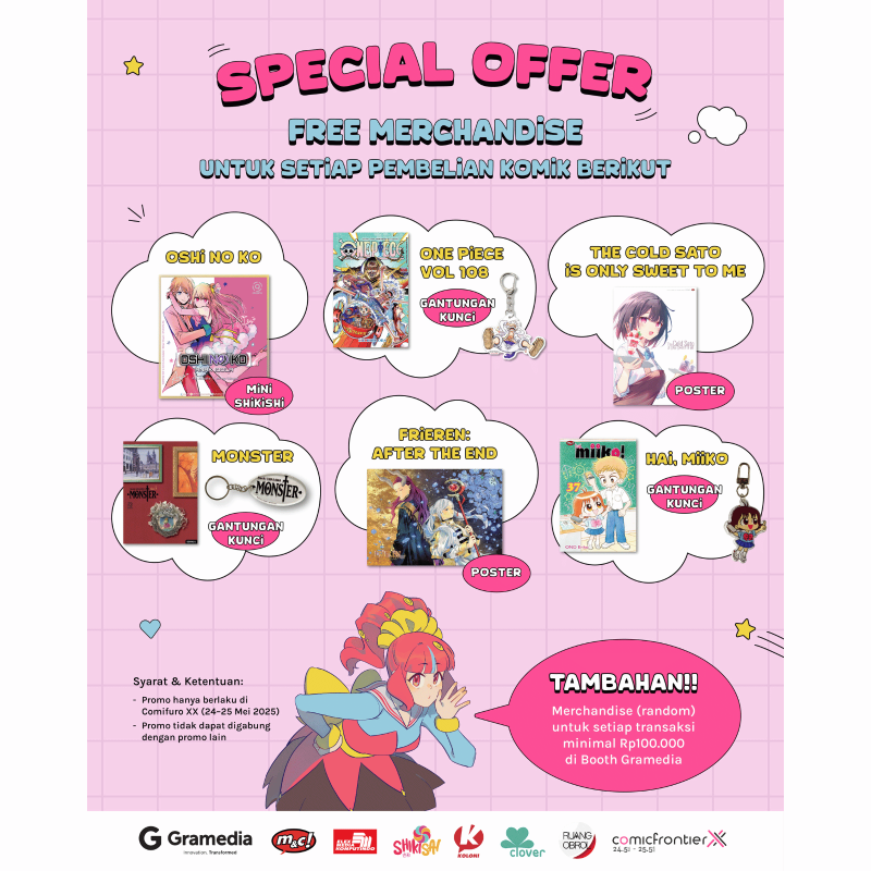 Beli komik di booth Gramedia dan dapatkan promo menarik