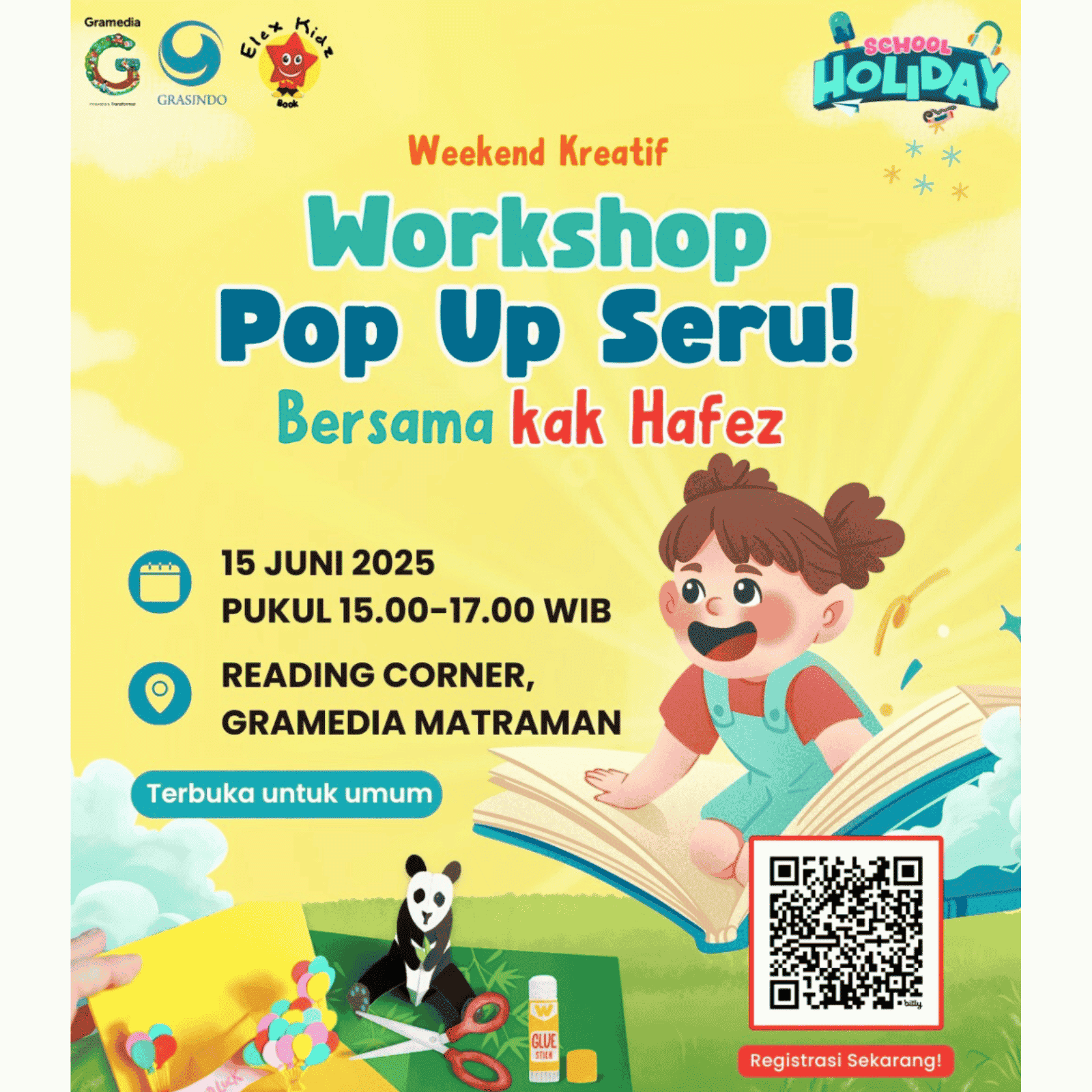 Worskhop Pop Up di Gramedia Matraman